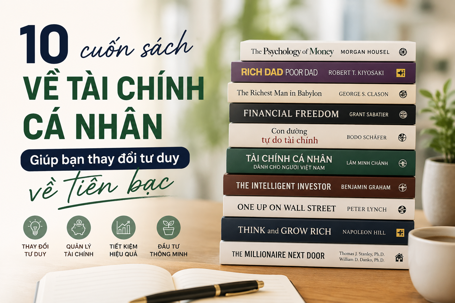 10 cuốn sách về tài chính cá nhân giúp bạn thay đổi cách nhìn về tiền bạc