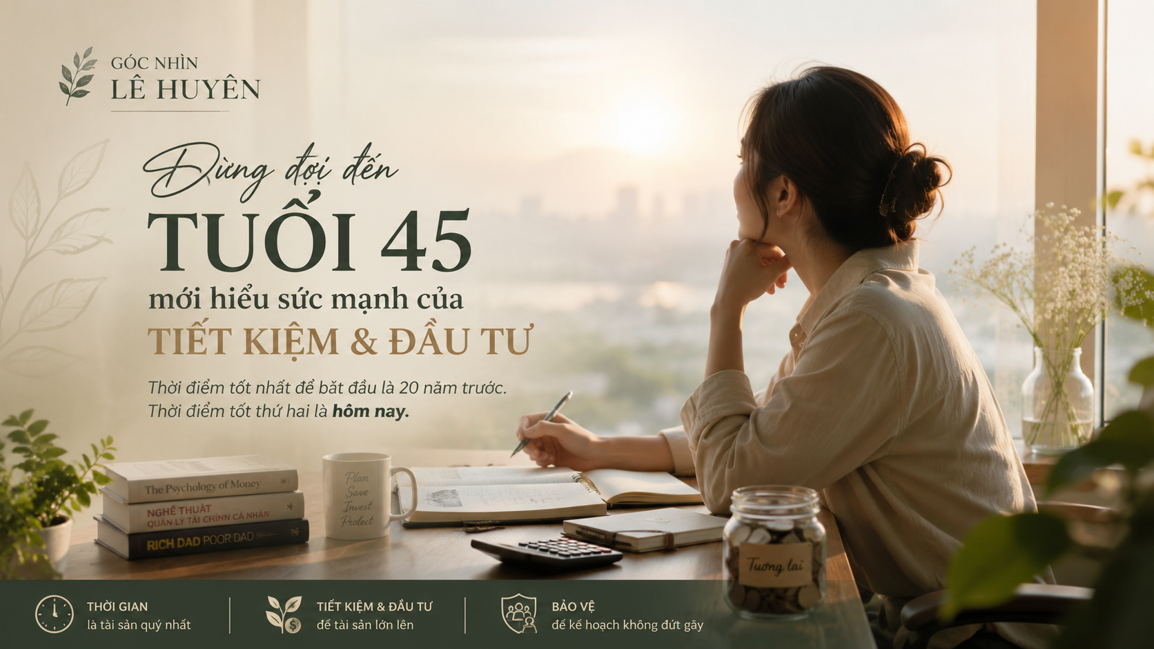 Đừng đợi đến tuổi 45 mới hiểu sức mạnh của tiết kiệm và đầu tư